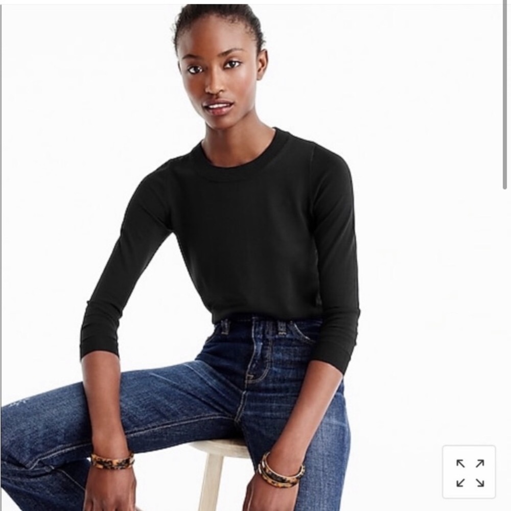 J. Crew Black Crewneck Sweater